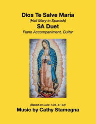 Dios Te Salve, Maria (SA Duet)   Vocal Solo & Collections sheet music cover Thumbnail